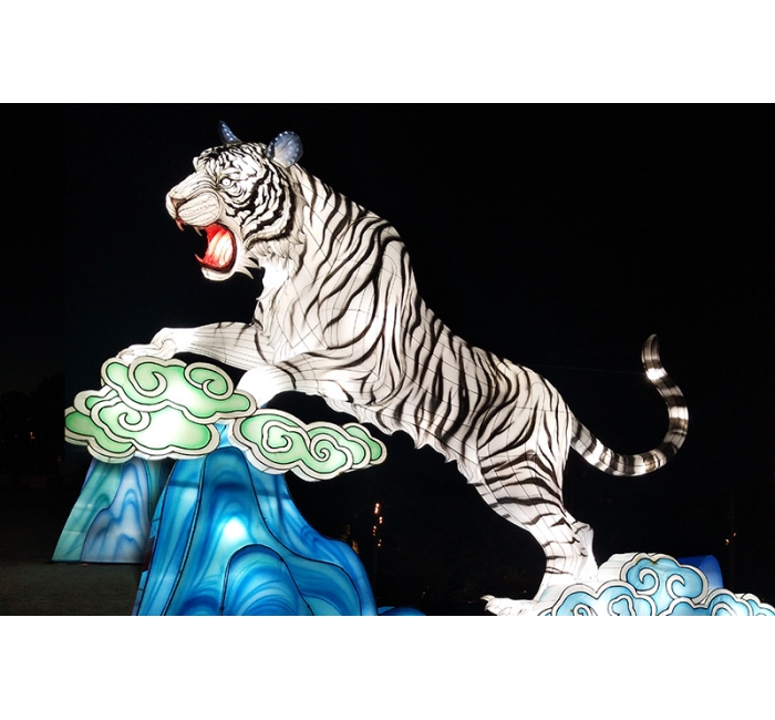 老虎彩灯